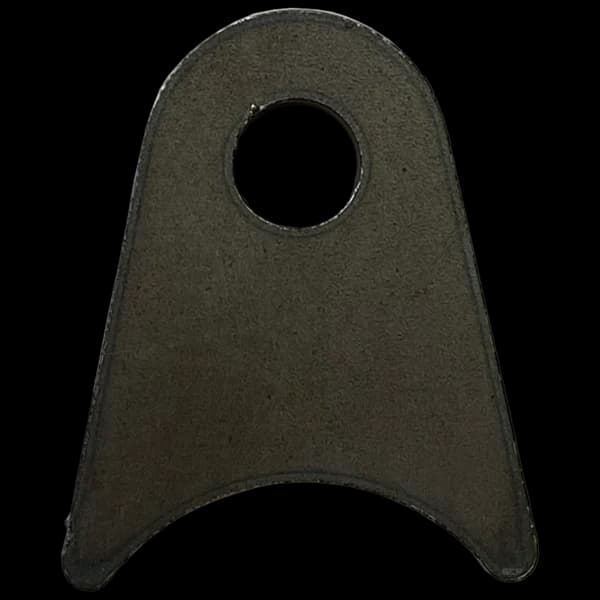 Triangular Radius Surface Mount Tab - 1.50" X 1.81" X 3/16" with 0.75" Radius - 0.40" Hole