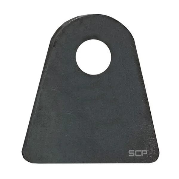Triangular Flat Surface Mount Tab - 2.50" X 2.79" X 3/16" With 0.63" Hole