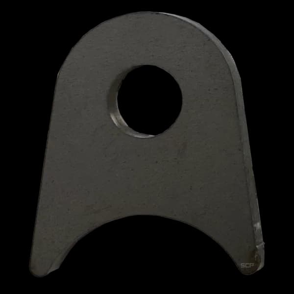Triangular Radius Surface Mount Tab - 2" X 2.31" X 3/16" with 0.95" Radius - 0.63" Hole