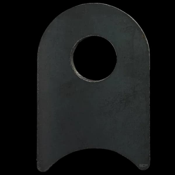Radius Surface Mount Tab - 1.58" X 2.35" X 3/16" with 0.83" Radius - 0.63" Hole