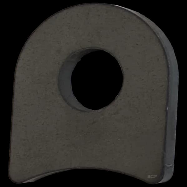 Radius Surface Mount Tab - 1.31" X 1.54" X 3/16" with 1.19" Radius - 0.53" Hole