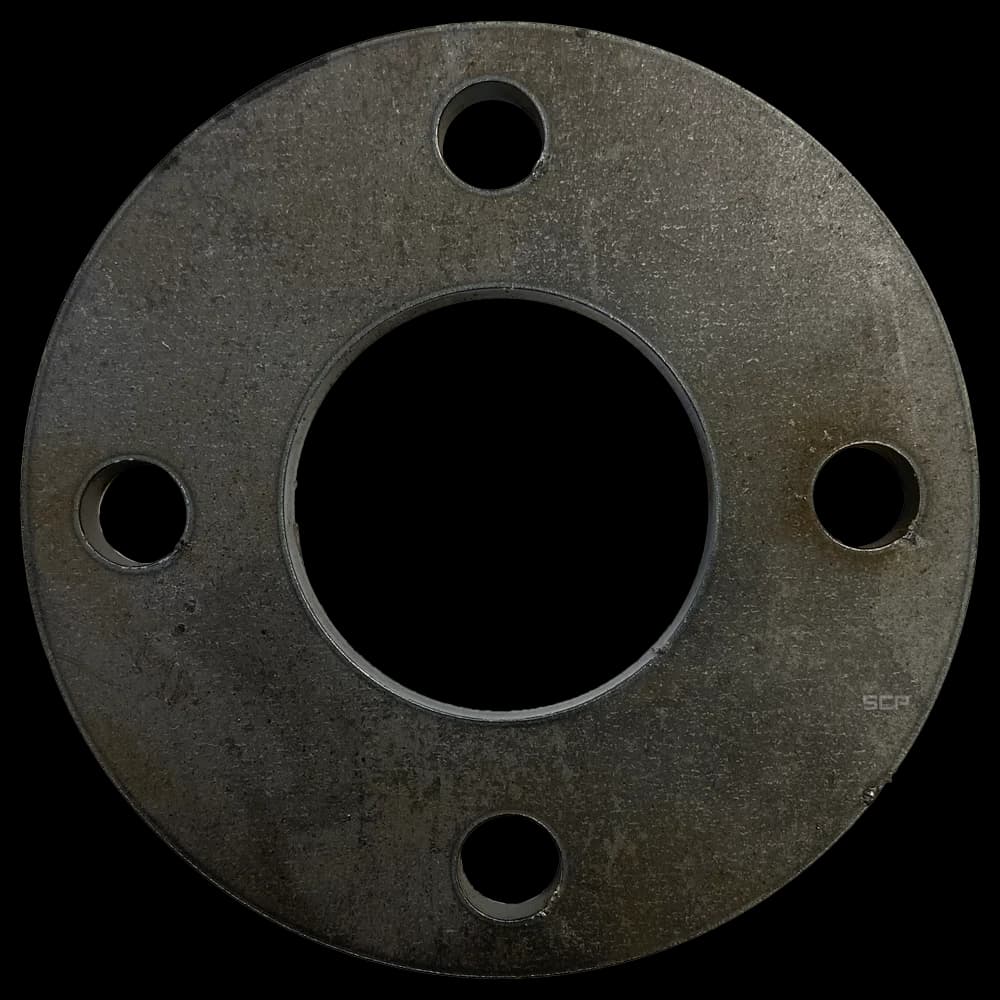 Round Plate 3.75" OD X 1/4" W/ 4 - .400" Hole - Fits 1.66" OD