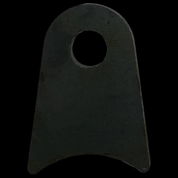 Triangular Radius Surface Mount Tab - 1.50" X 1.64" X 3/16" with 0.66" Radius - 0.40" Hole