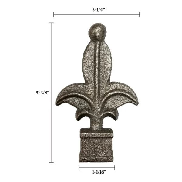 Finial - Fleur-de-lis - 3/4"