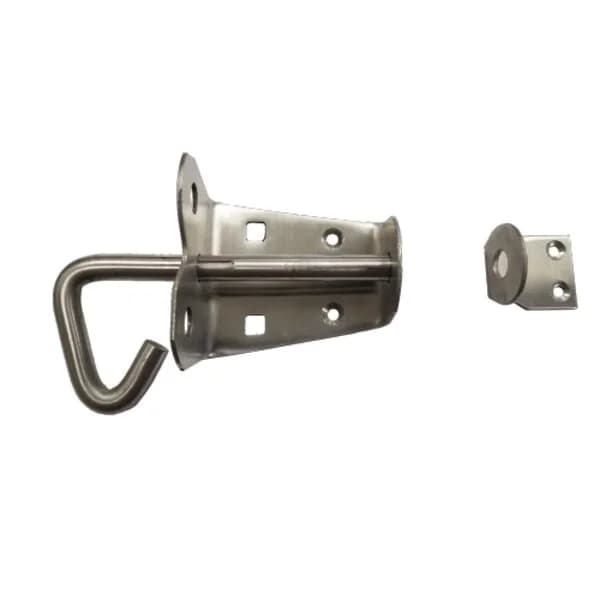 Bolt Latch - Sliding & Lockable 4-1/2" x 2-1/2" - Stainless Steel
