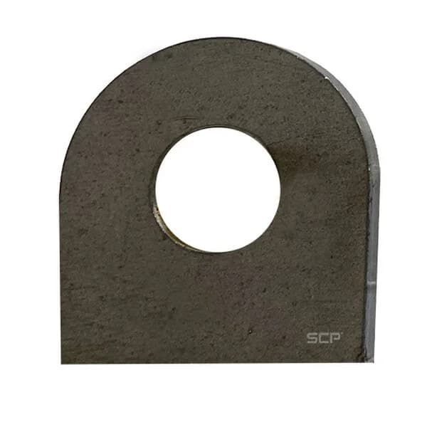 Flat Surface Mount Tab - 1.63" X 1.75" X 3/16" With 0.65" Hole