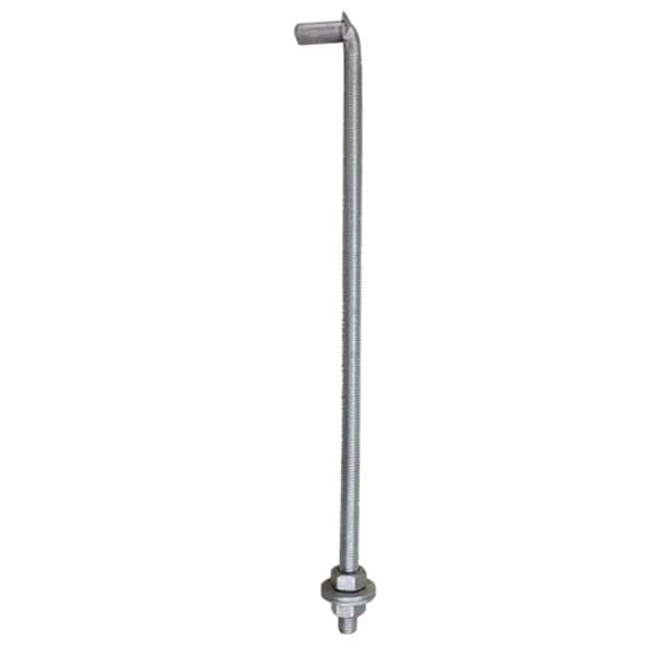 J Bolt with Washers & Nuts 5/8" x 18" - HDG