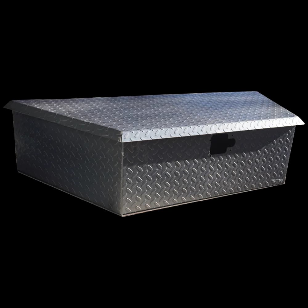 Trailer Tongue Toolbox Diamond Plate 14GA 18" X 12" X 43"