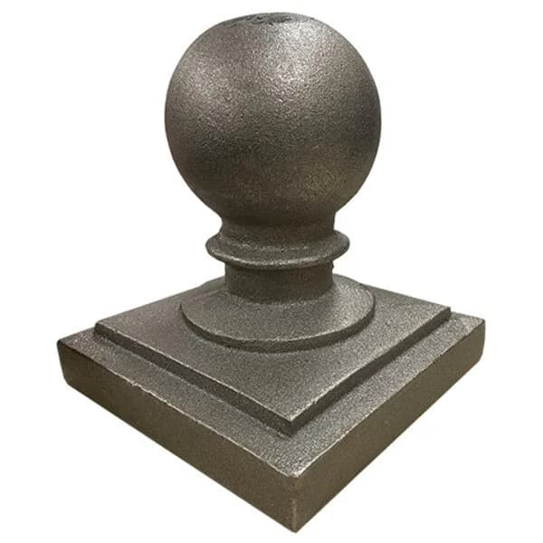 Post Cap - Cast Iron Ball 6"