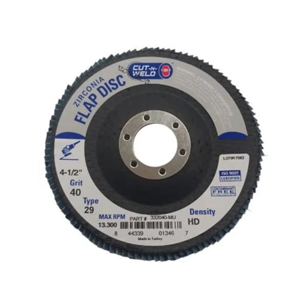 CNW - T29 4.5" Flap Disc Grit 40 High Density