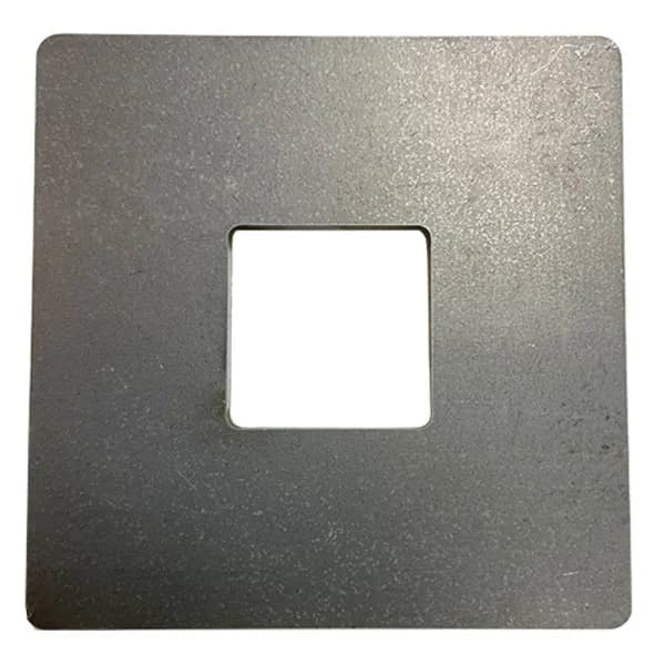 Square Plate 3" X 3/16" with Square - Fits 1" Square