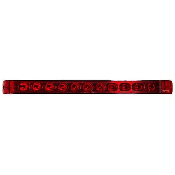 Trailer Light Bar - 17" Stop/Turn/Tail Light - Red Lens/11 Red LEDS