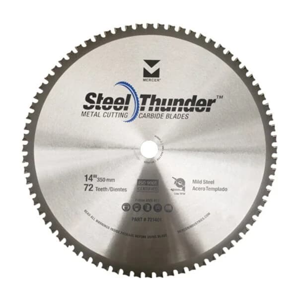 Mercer Steel Thunder Blade, 14" x 1" - Mild Steel