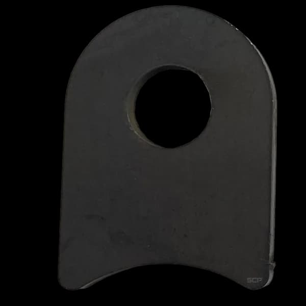 Radius Surface Mount Tab - 1.31" X 1.82" X 3/16" with 0.95" Radius - 0.53" Hole
