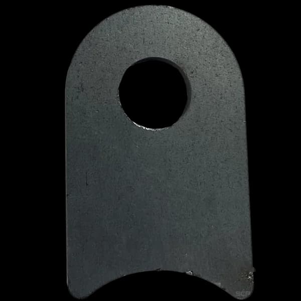 Radius Surface Mount Tab - 1.31" X 2.10" X 3/16" with 0.83" Radius - 0.53" Hole