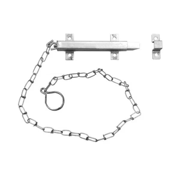 Spring Latch (Square) with Chain - 1/2"