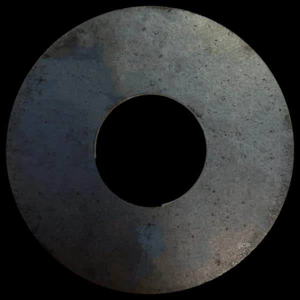 Round Plate 3.25" X 12GA with Round - Fits 1.25" OD