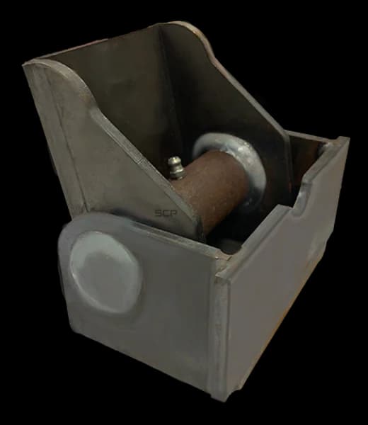 Trailer Rear Tilt/Dump Hinge with Welded Pin