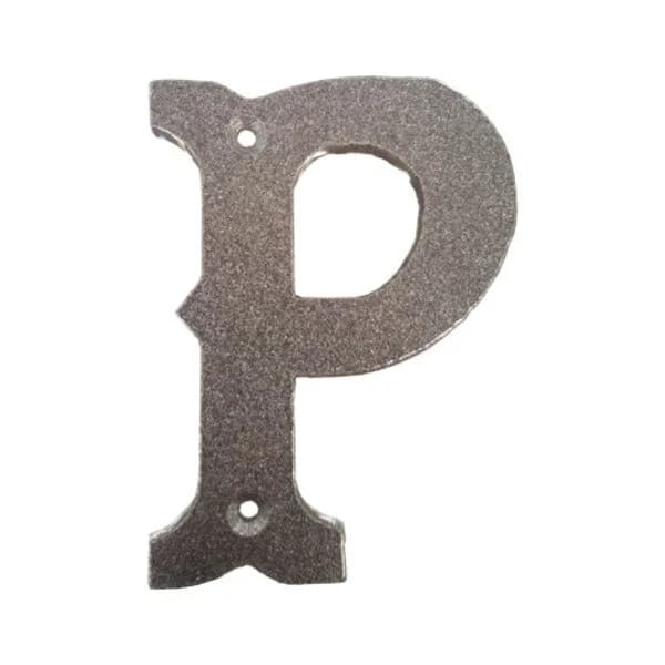 Western Letter 'P' with Holes
