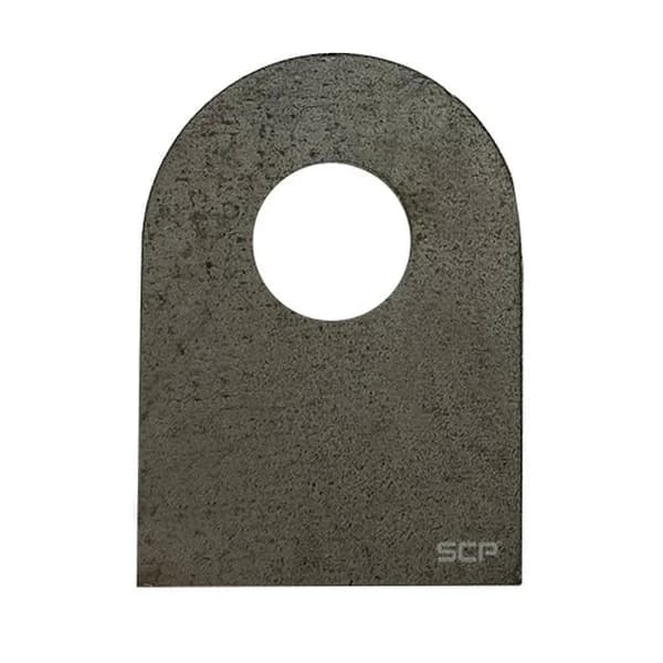 Flat Surface Mount Tab - 1.63" X 2" X 3/16" With 0.65" Hole