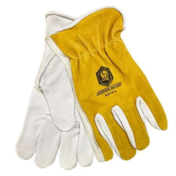 DRIVER GLOVE - PEARL COWHIDE/COWHIDE SPLIT UNLINED - XX-LARGE (AG1414XXL)