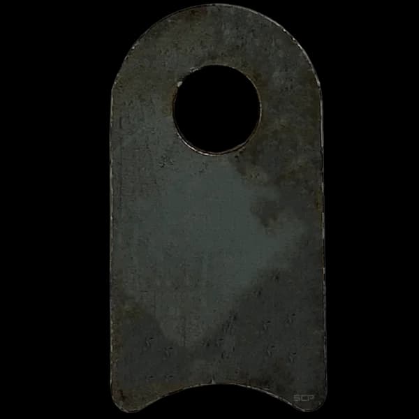 Radius Surface Mount Tab - 1" X 1.88" X 3/16" with 0.63" Radius - 0.40" Hole
