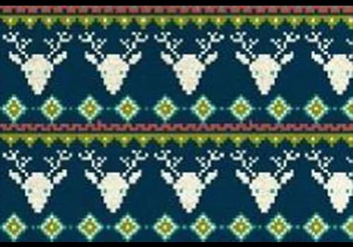 Decorative Christmas Deer Mat with Color