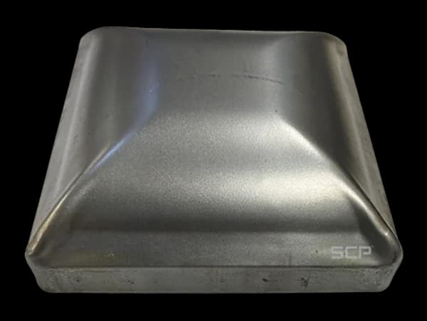 Steel Pressed Post Cap 4" - Bare