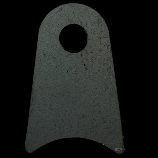 Triangular Radius Surface Mount Tab - 1.75" X 2.67" X 3/16" with 1.19" Radius - 0.53" Hole