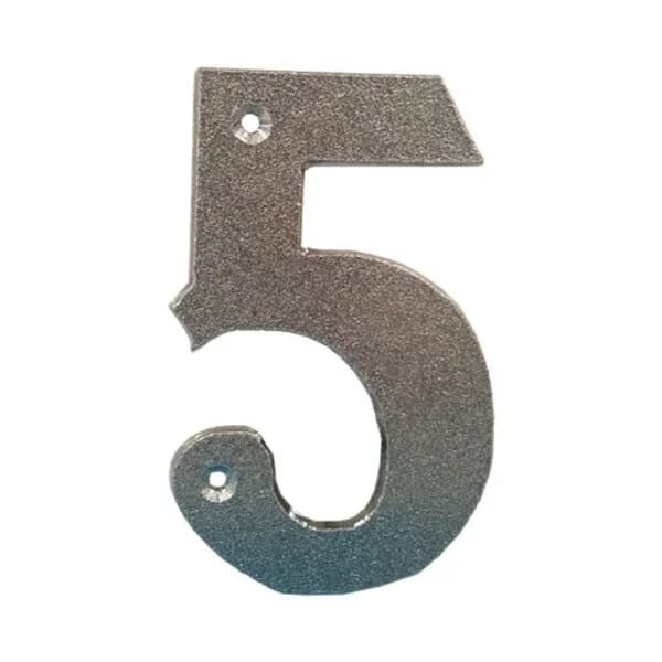 Western Number '5' with Holes