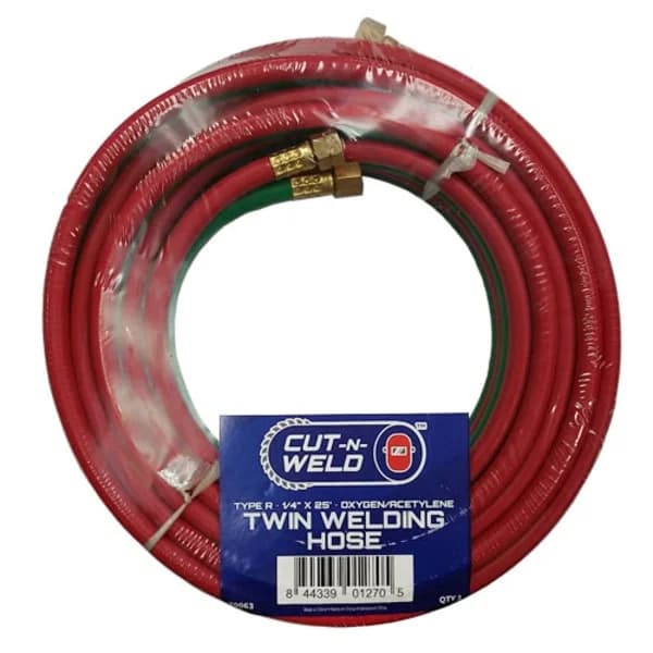 Oxy/Acetylene Hose 1/4" x 25' Grade R