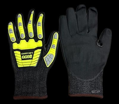 Tuffalene Touch Screen, Cut and Impact Resistant Gloves - Large (9)