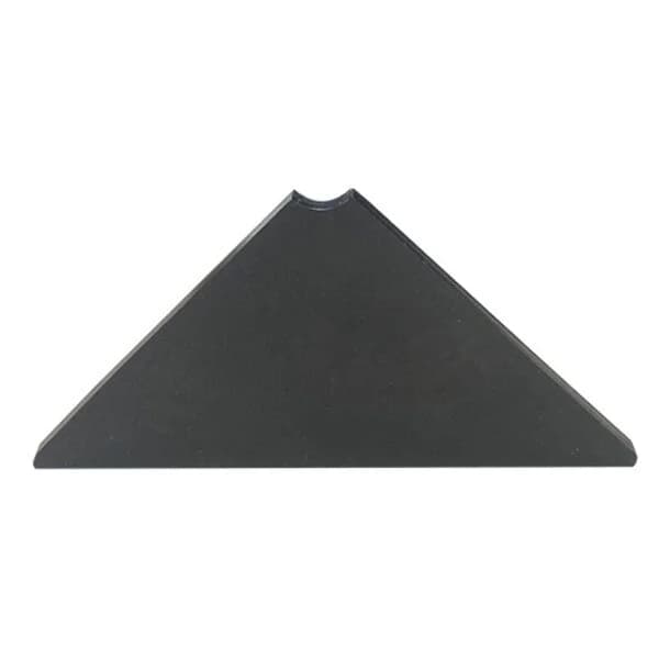 Triangular Die Cut 3" X 3" X 3/16" with weld notch
