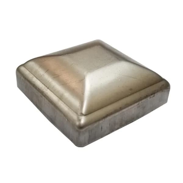 Steel Pressed Post Cap 3" - Bare