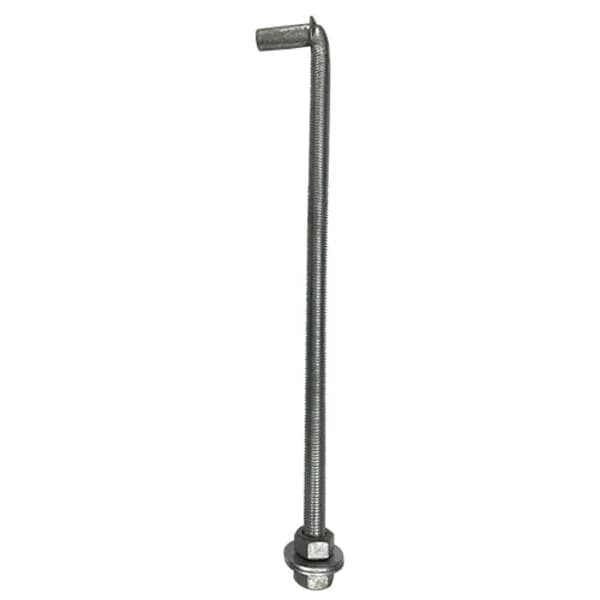 J Bolt with Washers & Nuts 3/4" x 18" - HDG