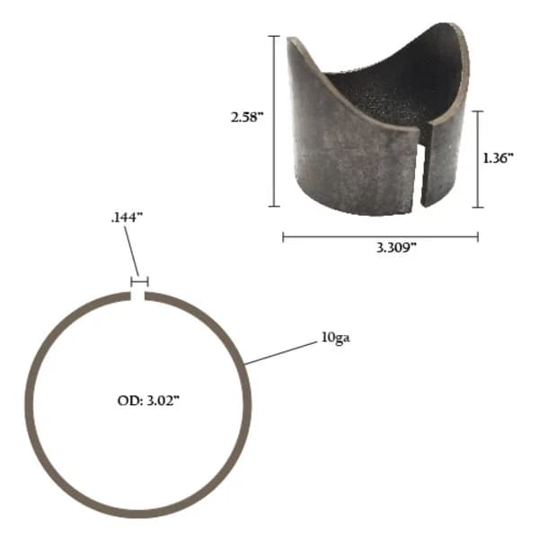 Pipe Panel Pal - Fits 3" / Holds 3"