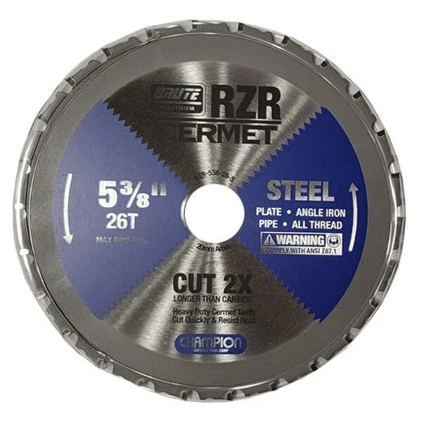 RZR Cermet Circular Saw 5-3/8" X 26 Teeth X 20MM