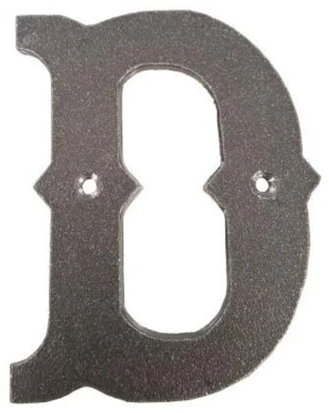 Western Letter 'D' with Holes