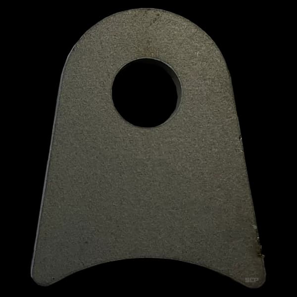Triangular Radius Surface Mount Tab - 1.75" X 2.12" X 3/16" with 1.44" Radius - 0.53" Hole