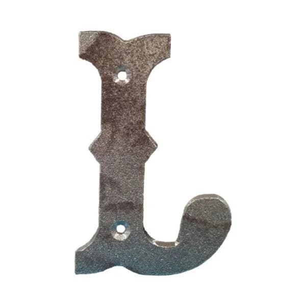 Western Letter 'L' with Holes