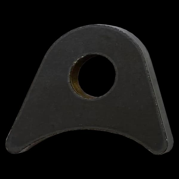 Triangular Radius Surface Mount Tab - 1.50" X 1.23" X 3/16" with 0.95" Radius - 0.40" Hole
