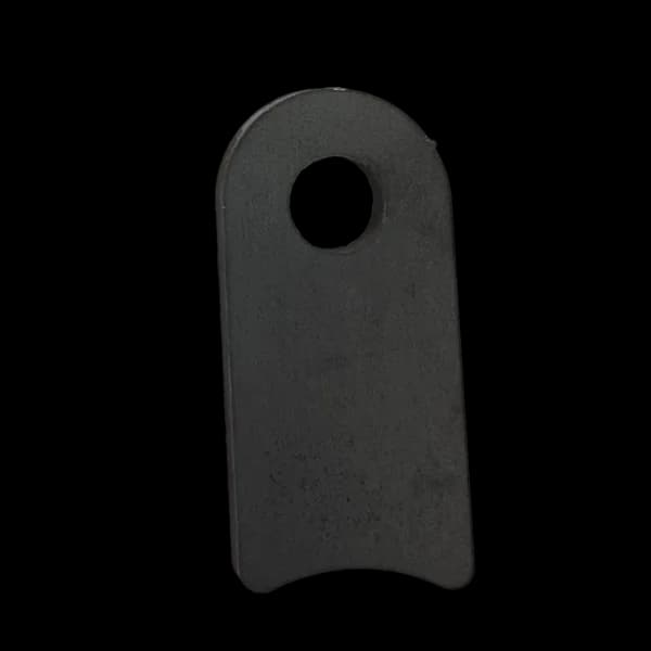 Radius Surface Mount Tab - 1" X 2.09" X 3/16" with 0.83" Radius - 0.40" Hole