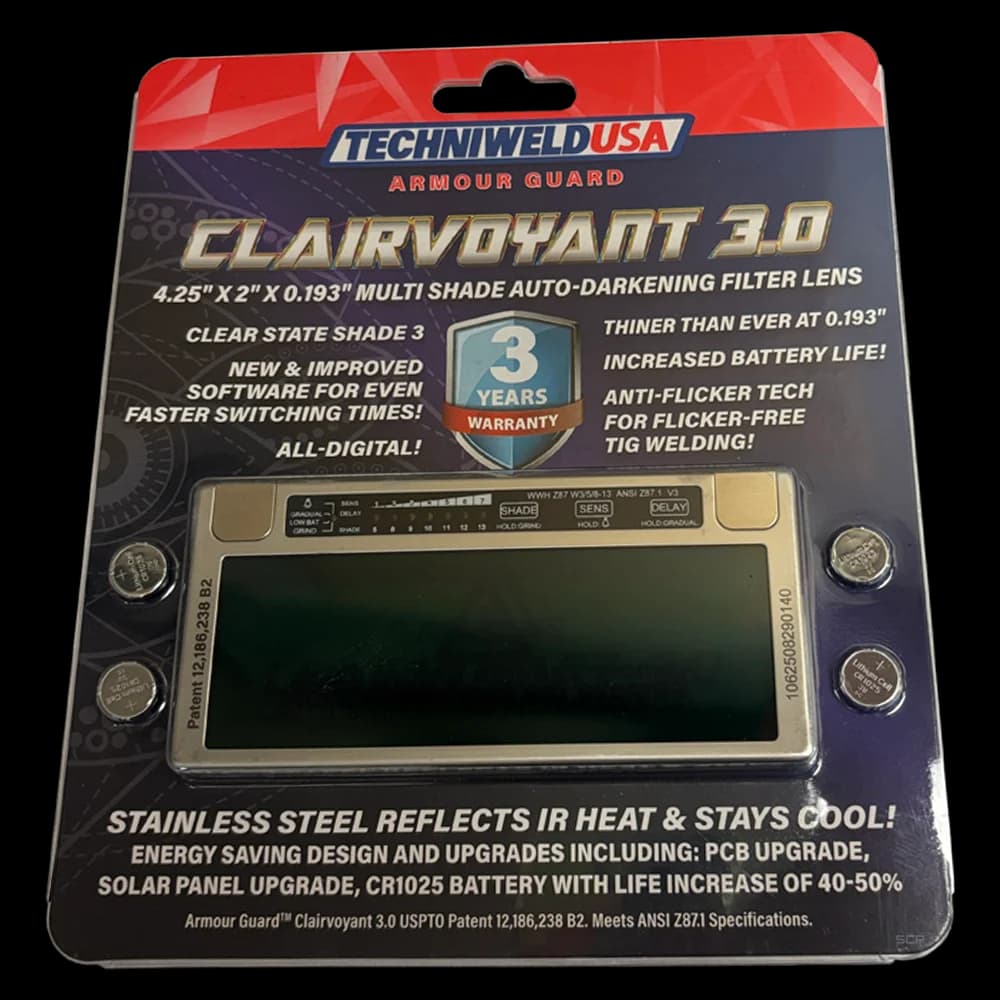 Armour Guard Crystal Clear Blue View Multi Shade Lens 2" X 4-1/4"
