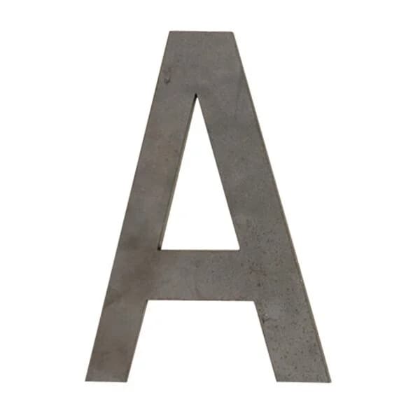 Laser Cut Letter 'A' 3/16" X 8" Tall