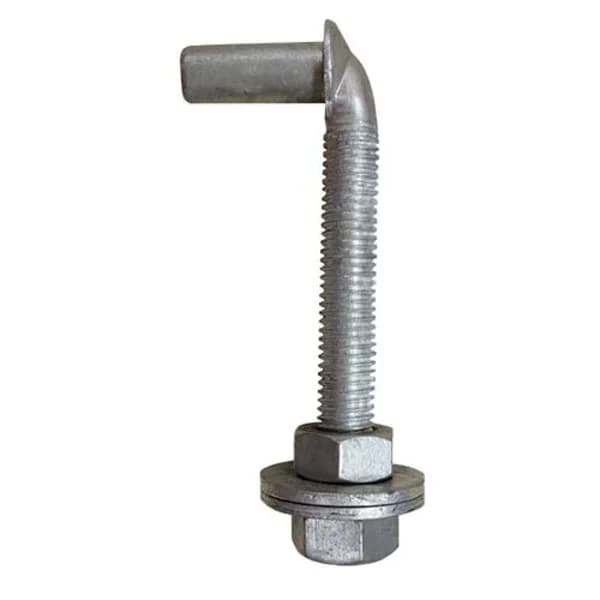 J Bolt with Washers & Nuts 5/8" x 4.5" - HDG