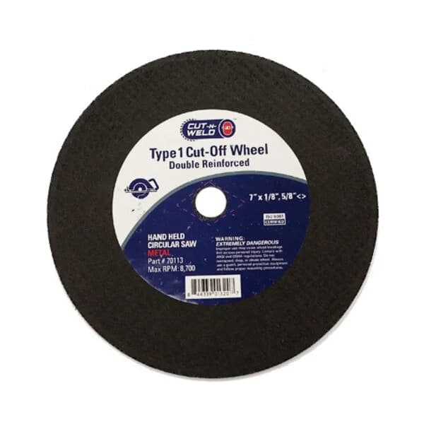 CNW - T1 Cut-Off Wheel, Double Reinforced 7" x 1/8" x 5/8"