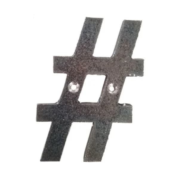 Western Symbol '#' with Holes