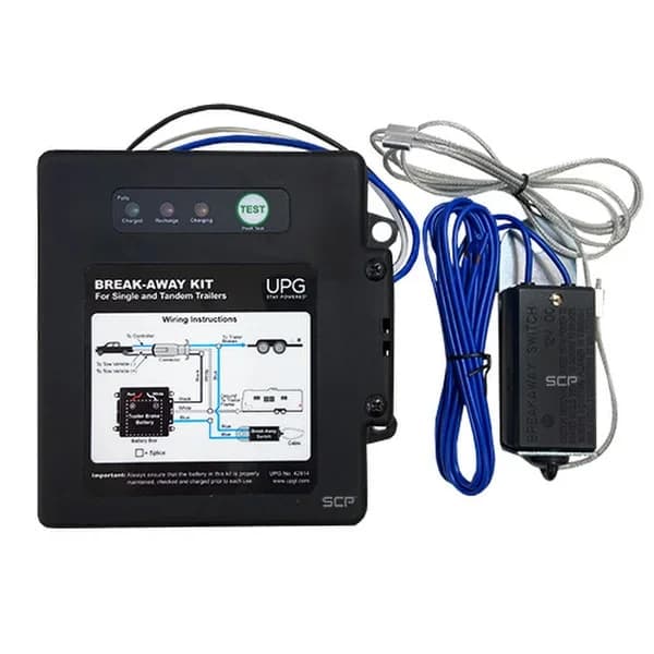 Break-A-Way Kit, Battery, Charger, Wired, Break-A-Way Switch, Test Switch/LED Indicator