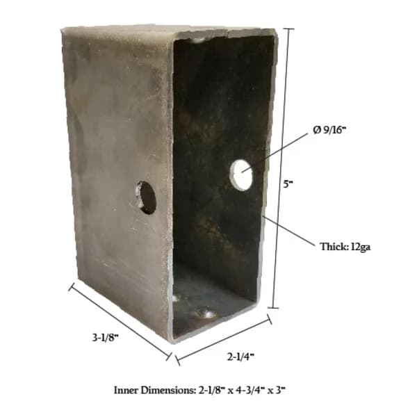 V-Groove Wheel Box 3" & 4" - Bare