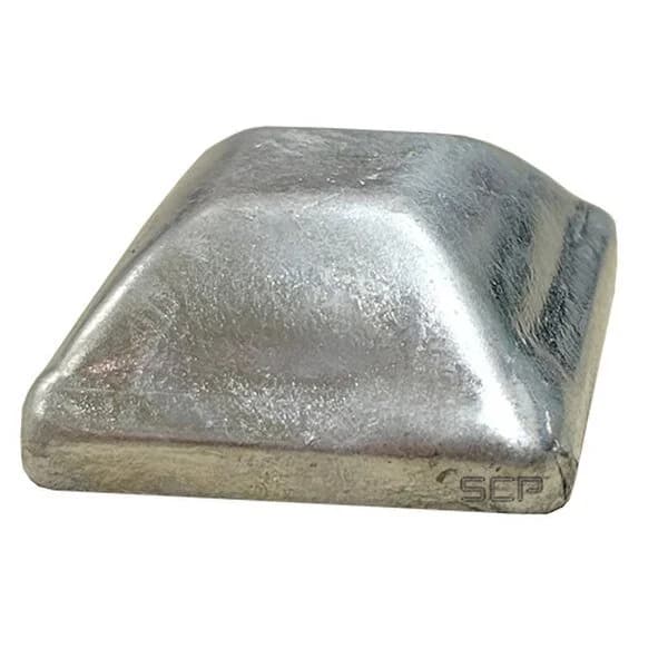 Post Cap 1-1/4" SQ Steel Pressed - Galvanized